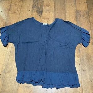 Blue Terzo Millennio blouse Size large